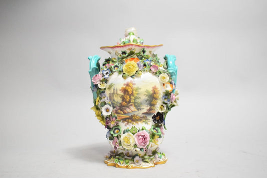 風景図花尽蓋花入.